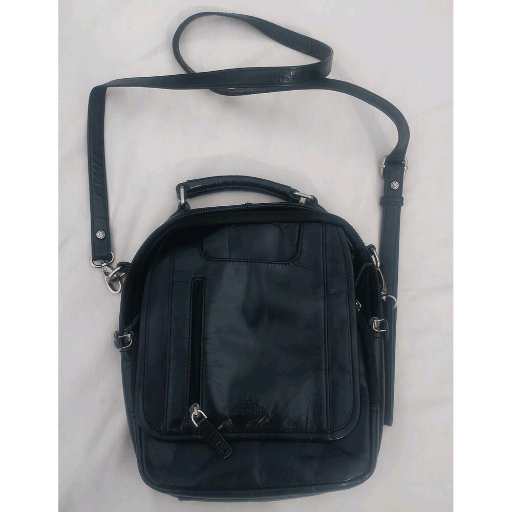 Mancini Arizona Large Unisex Bag Black Discontinued